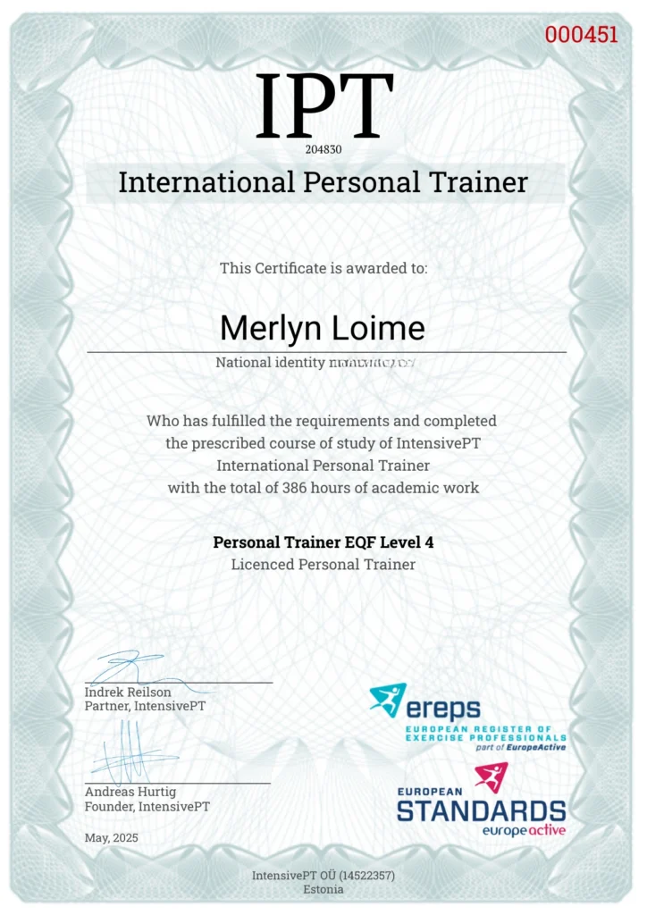 Rahvusvaheline Sertifikaat - EQF Tase 4